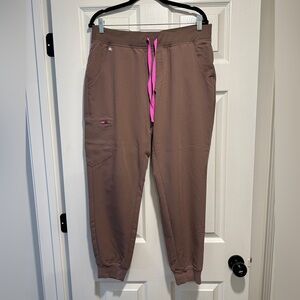FIGS Zamora Jogger Scrub pants- Smokey taupe